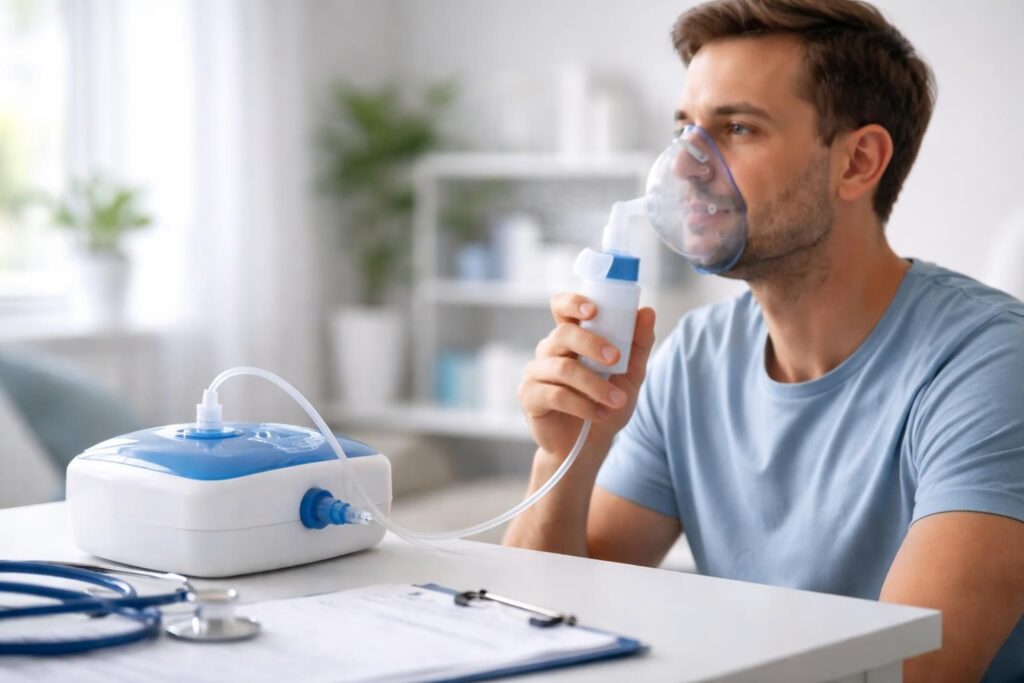 Appareil aérosol pneumatique : pour quels patients