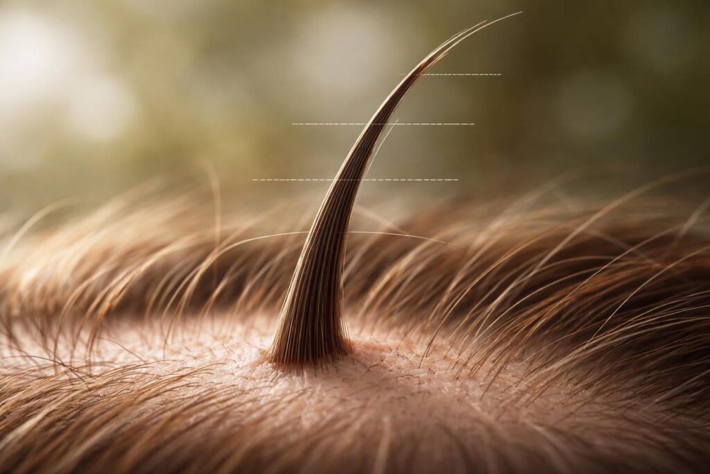 Combien poussent les cheveux chaque mois