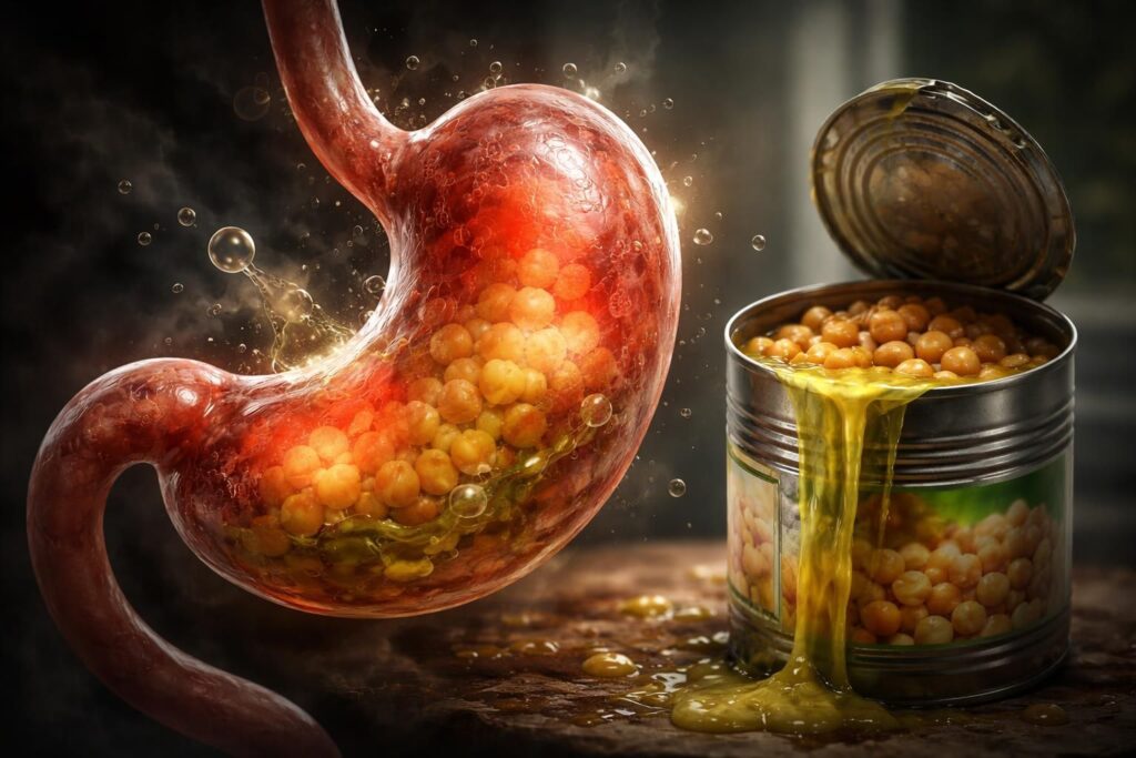 Les effets néfastes du jus de pois chiche en conserve est toxique sur votre digestion