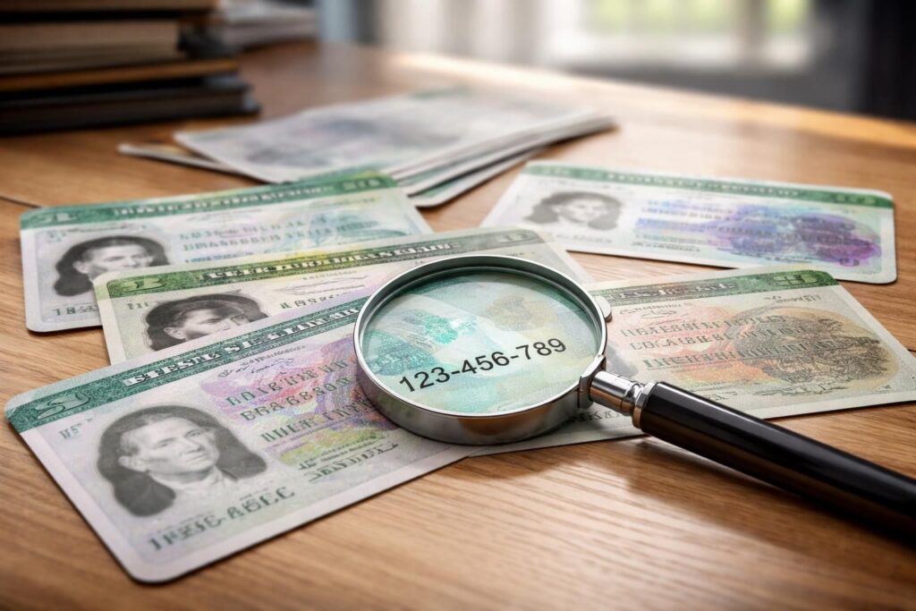 Où se trouve le numéro de la carte verte : enquête sur les différents types de cartes