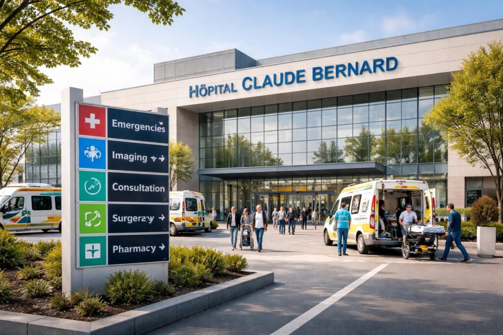 Hôpital Claude Bernard : services médicaux et accès